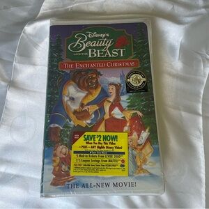 VTG Never opened Disney's Beauty and the Beast: The Enchanted Christmas VHS